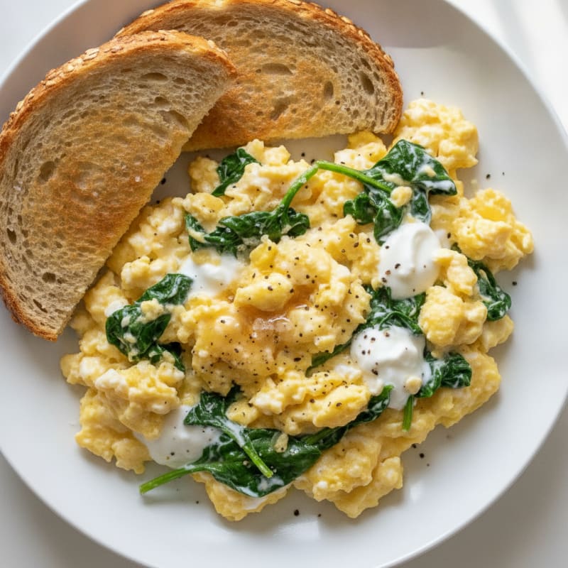 High-Protein Fluffy Scrambled Eggs