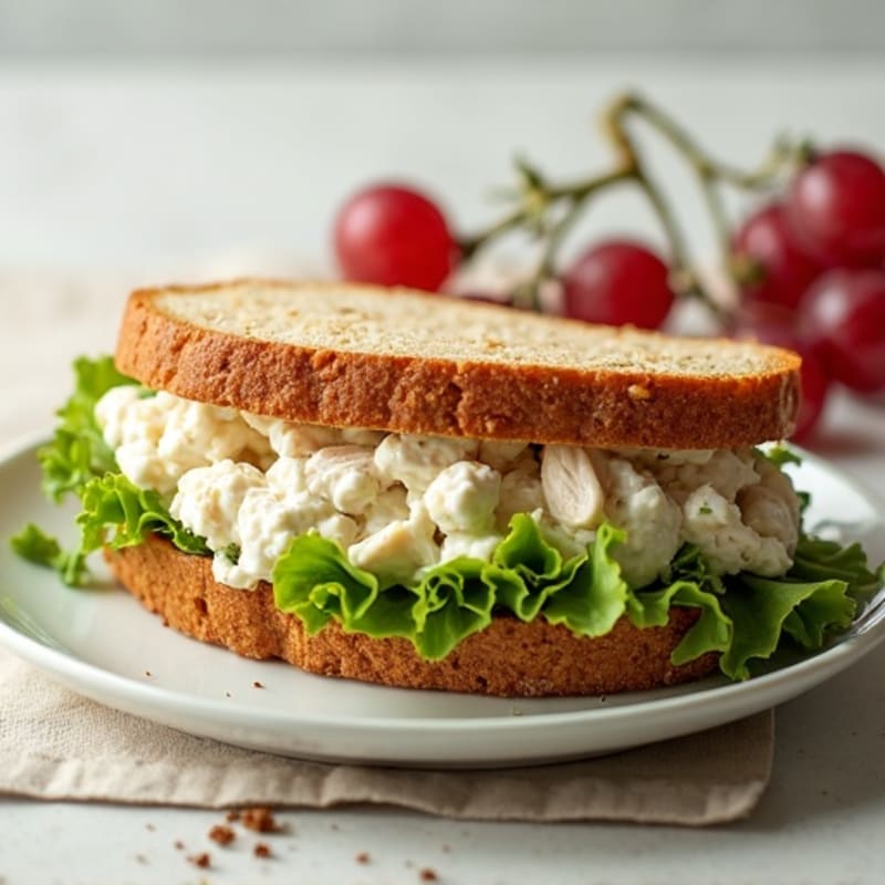Healthy Creamy Chicken Salad Sandwich