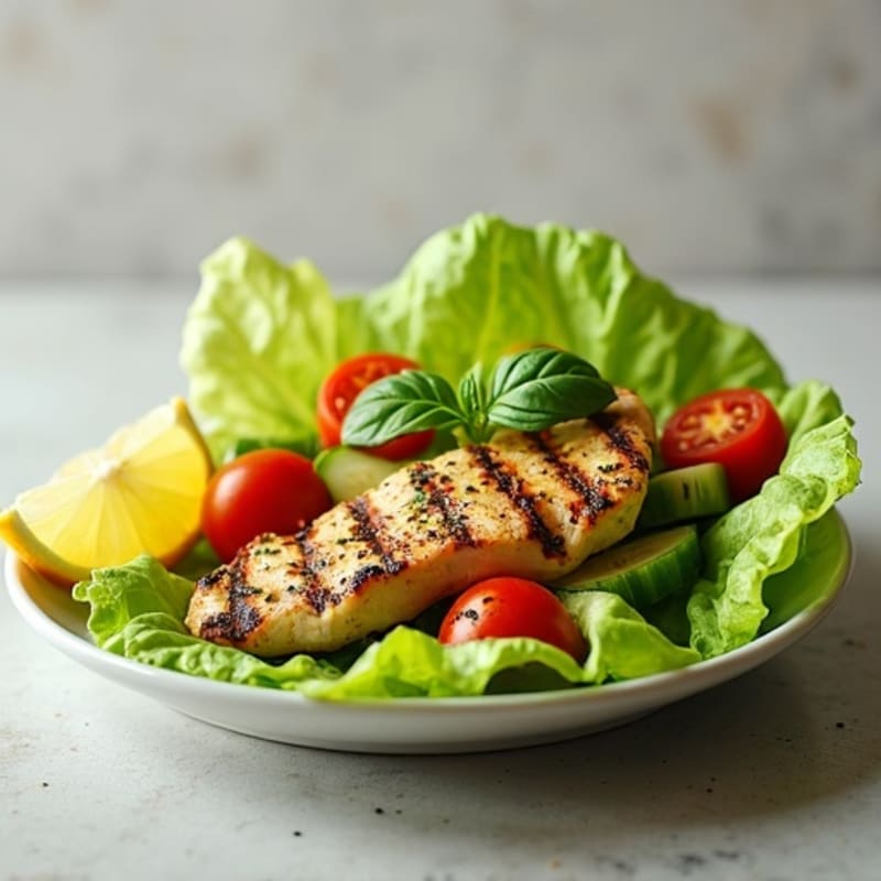 Herb-Grilled Chicken Lettuce Wrap