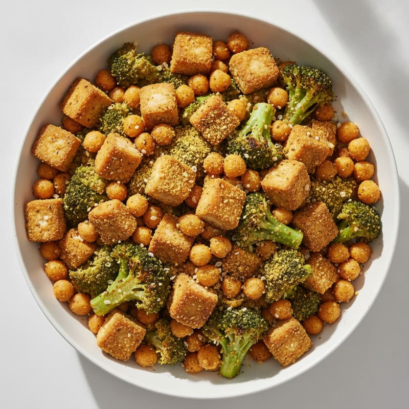 Roasted Vegetable and Chickpea Bowl