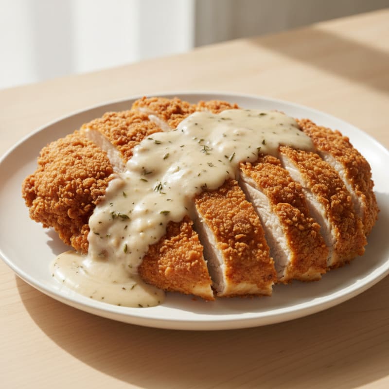 Buttermilk Fried Chicken with Creamy Gravy