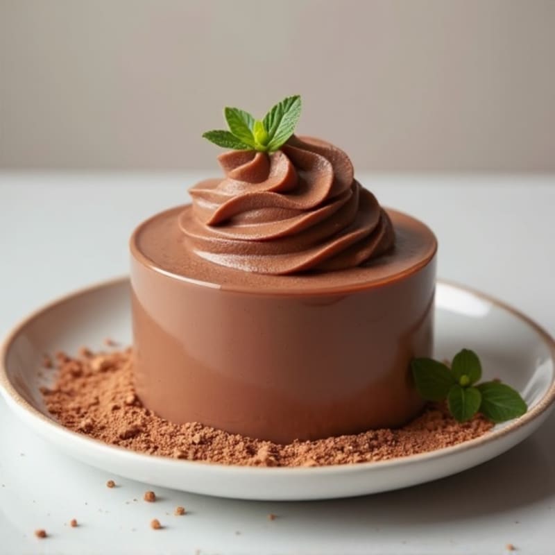 Silky Chocolate Protein Pudding with Almond Butter