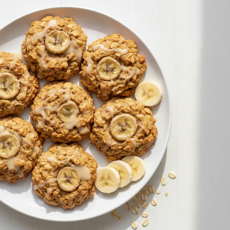 Banana Oat Breakfast Cookies