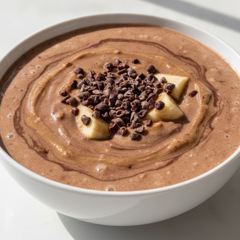 Chocolate Protein Shake with Almond Butter