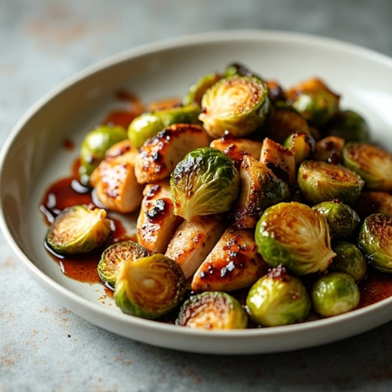 Honey-Balsamic Glazed Crispy Brussels Sprouts