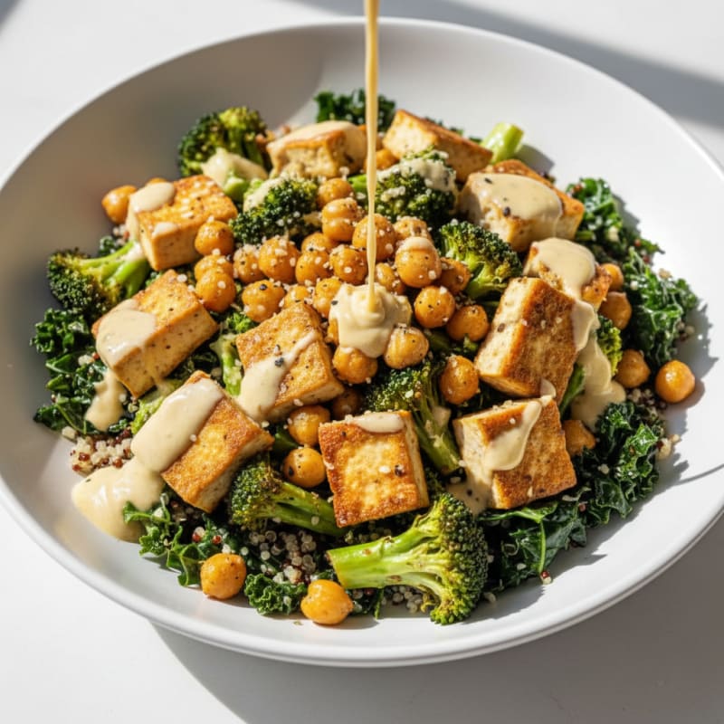 Roasted Chickpea and Veggie Buddha Bowl