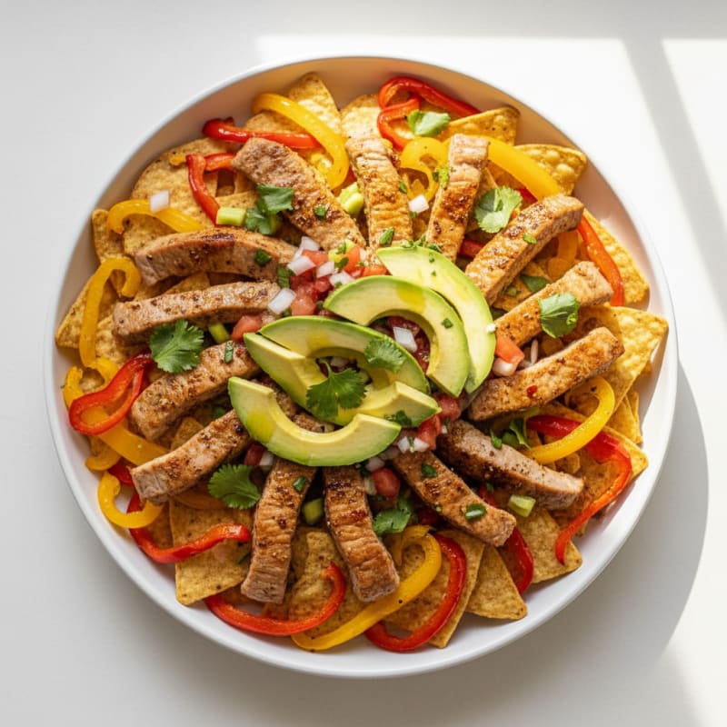 Crispy Chili-Lime Pork Nacho Platter