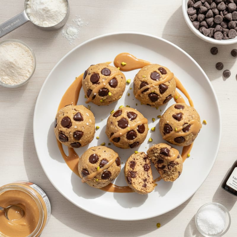 No-Bake Chocolate Chip Protein Bites