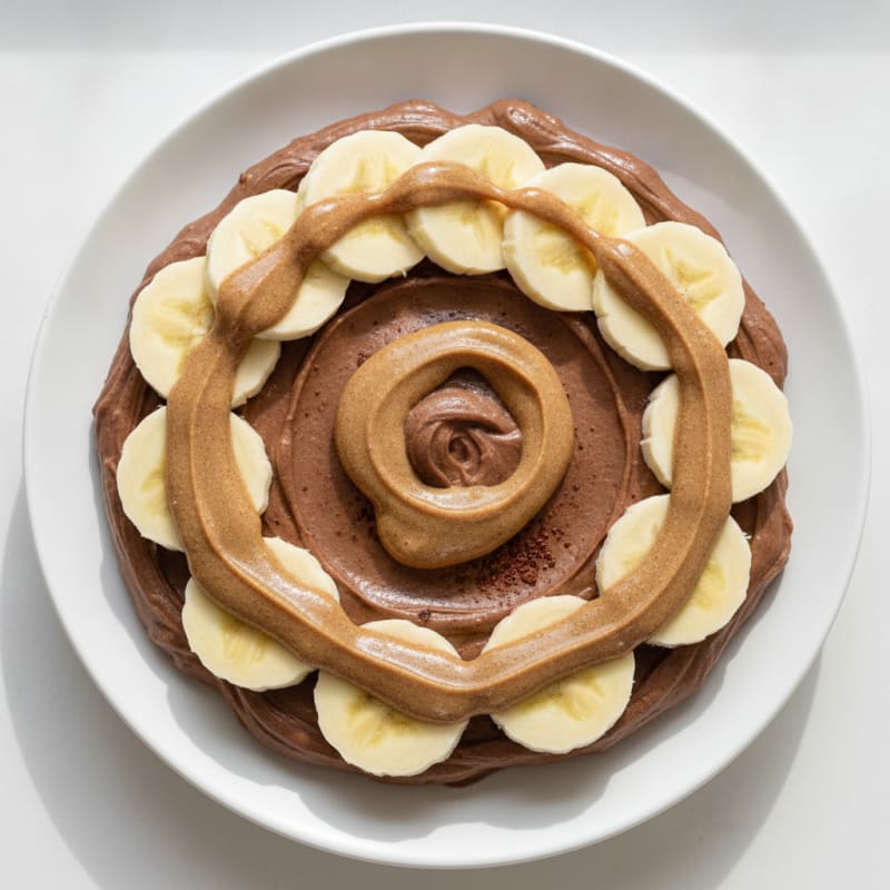 Silky Chocolate Protein Pudding with Sliced Bananas