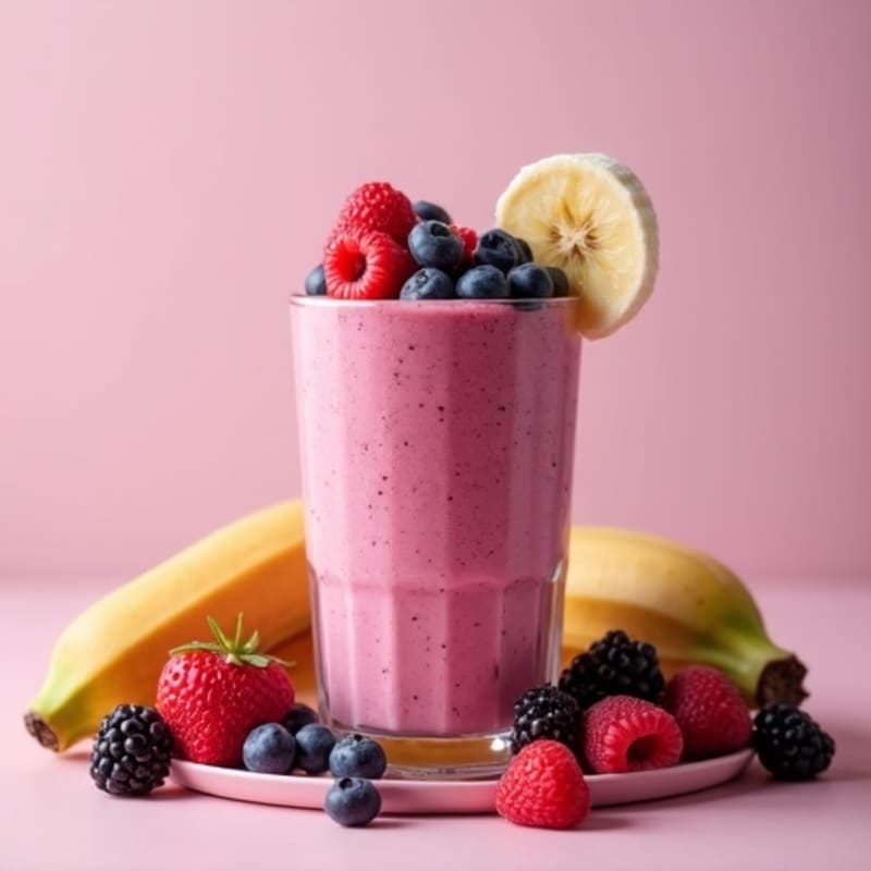 Healthy Creamy Berry Protein Smoothie