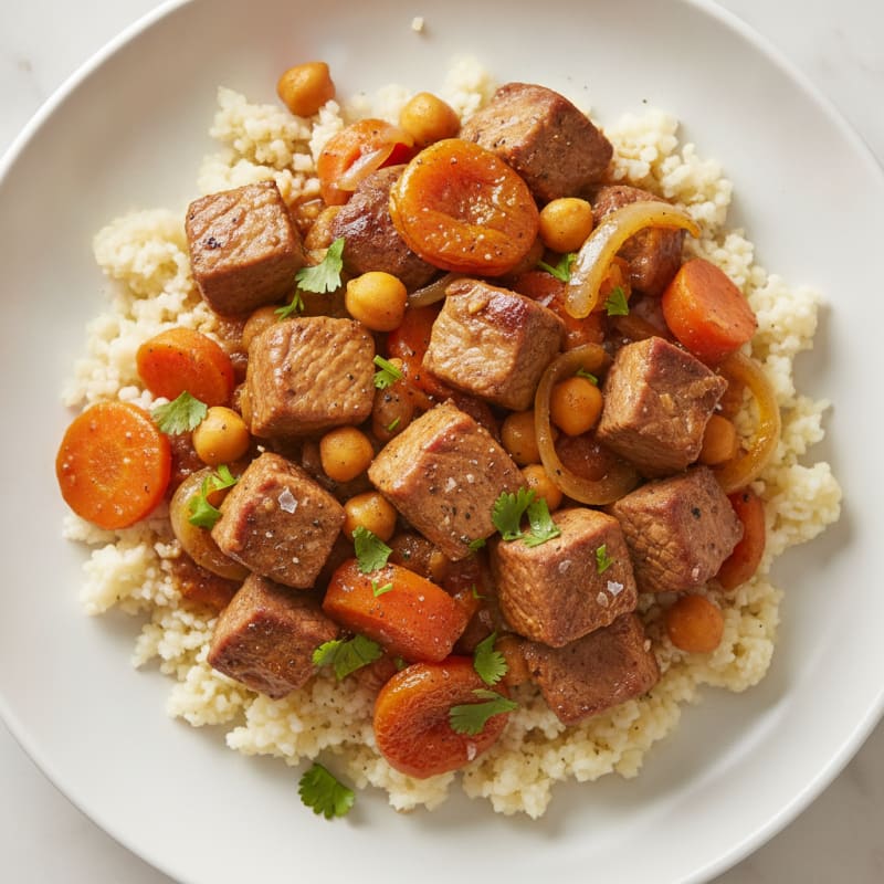 Spiced Lamb Tagine with Apricots