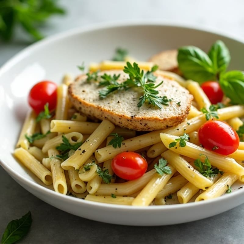 Creamy Pesto Chicken Pasta with Fresh Herbs