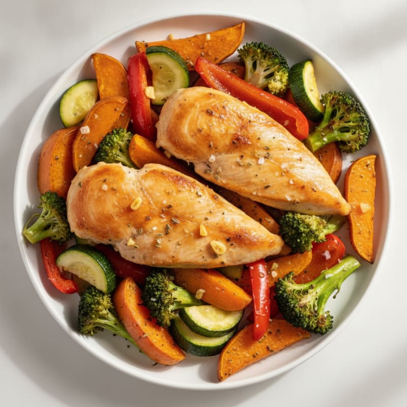Sheet Pan Lemon Herb Chicken and Veggies