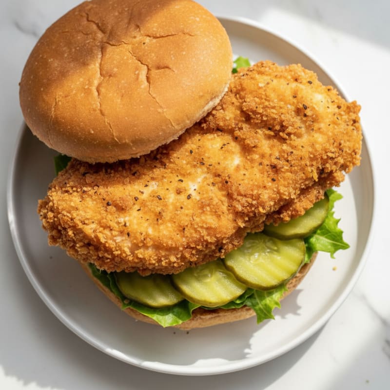 Buttermilk Fried Chicken Sandwich with Pickles