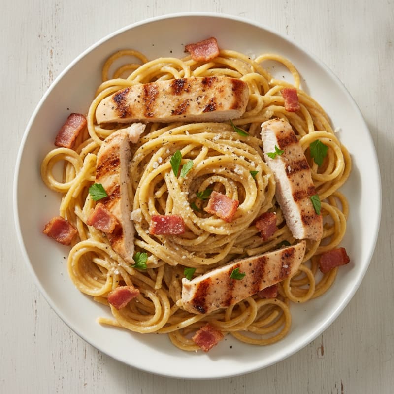 Classic Carbonara with Crispy Pancetta
