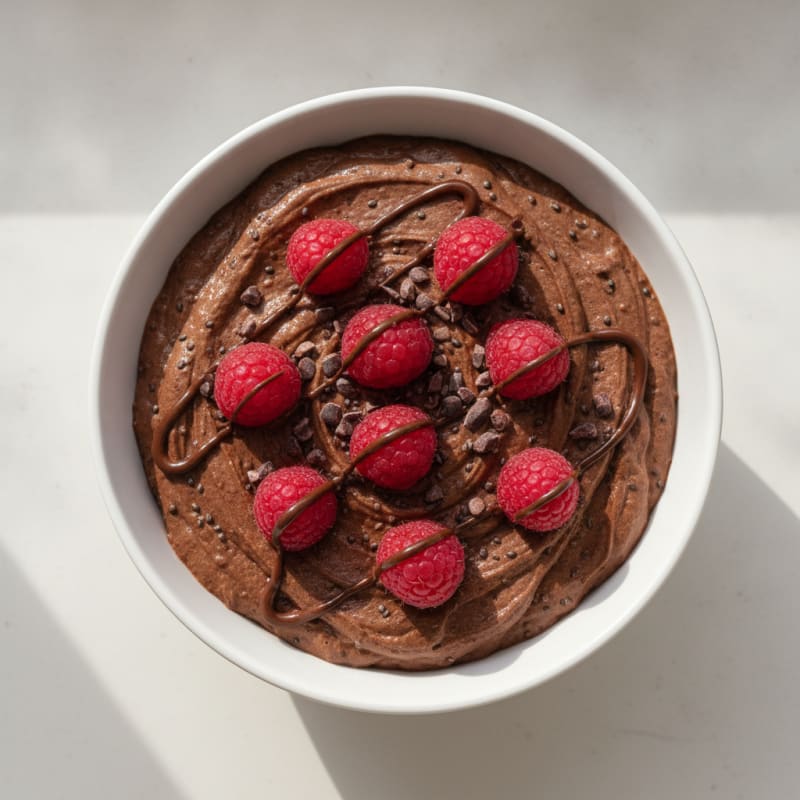 Silky Chocolate Protein Pudding with Greek Yogurt