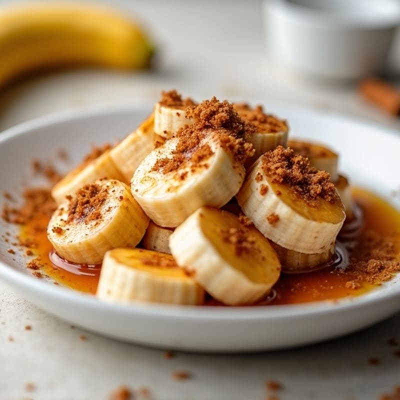 Baked Cinnamon Banana with Nut Butter Drizzle