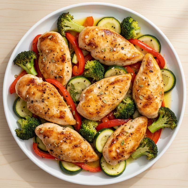 Sheet Pan Lemon Herb Chicken and Veggies