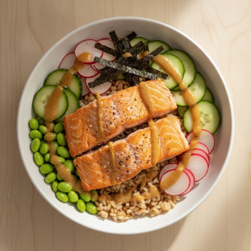 Salmon Sushi Rice Bowl