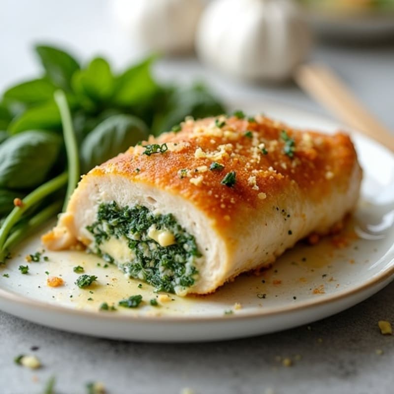Creamy Spinach Artichoke Stuffed Chicken