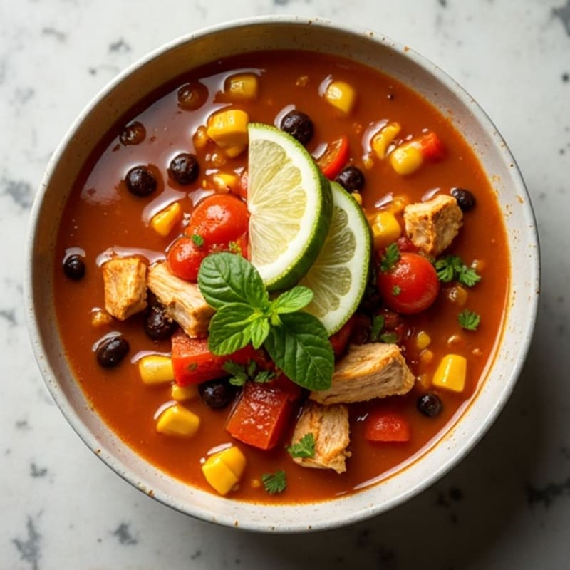 Hearty Chicken Tortilla Soup