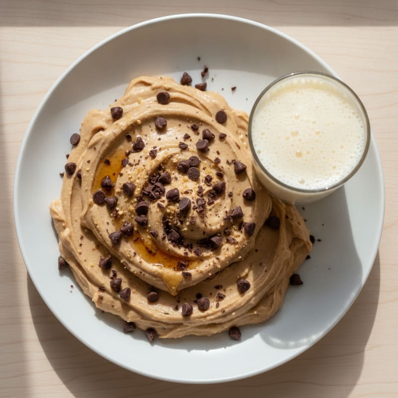 Cookie Dough Greek Yogurt with Vanilla Shake