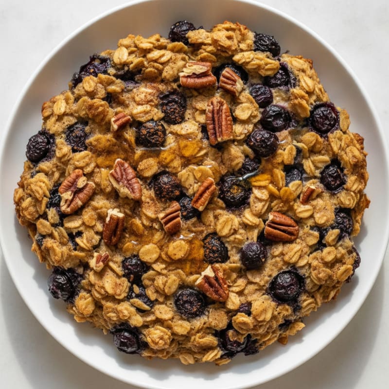 Blueberry Pecan Baked Oatmeal