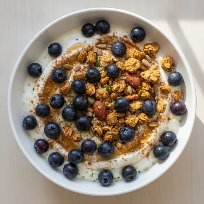 Blueberry Yogurt Bowl with Granola