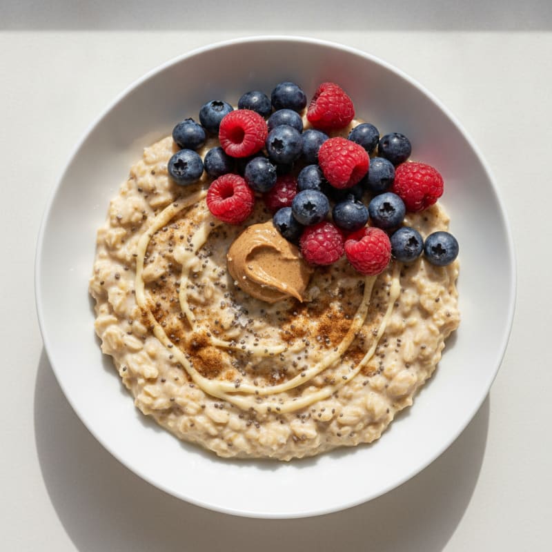 Vanilla Berry Protein Overnight Oats