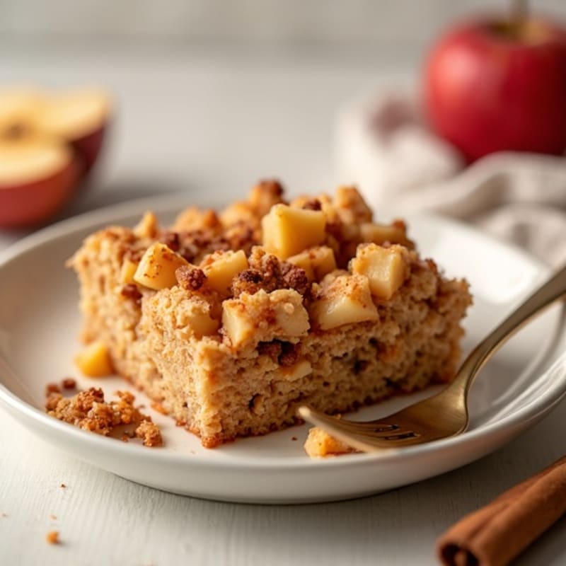 Warm Cinnamon Apple Baked Oatmeal