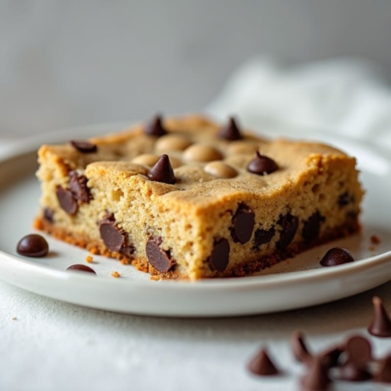 Protein-Packed Almond Flour Chocolate Chip Cookie Cake