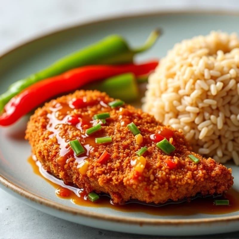 Crispy Baked Sweet and Sour Chicken