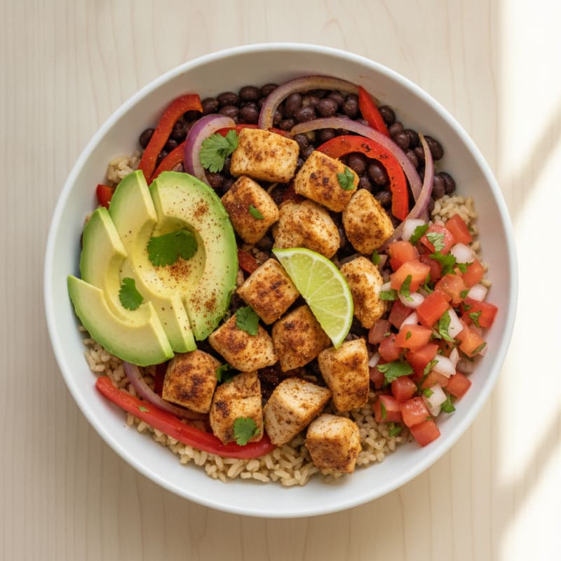 Chicken Taco Rice Bowl