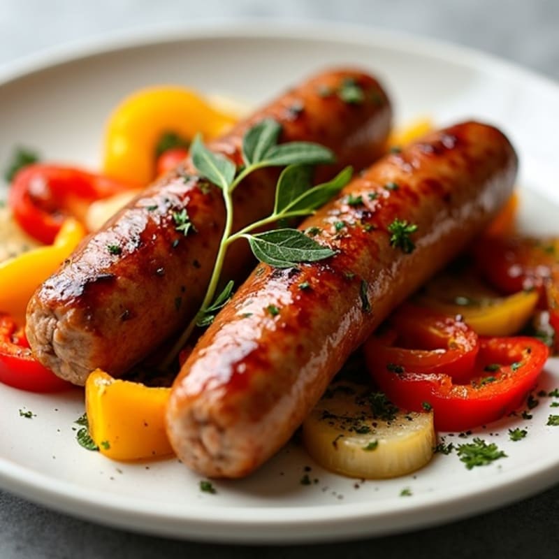 Sheet Pan Italian Sausage with Roasted Bell Peppers and Onions