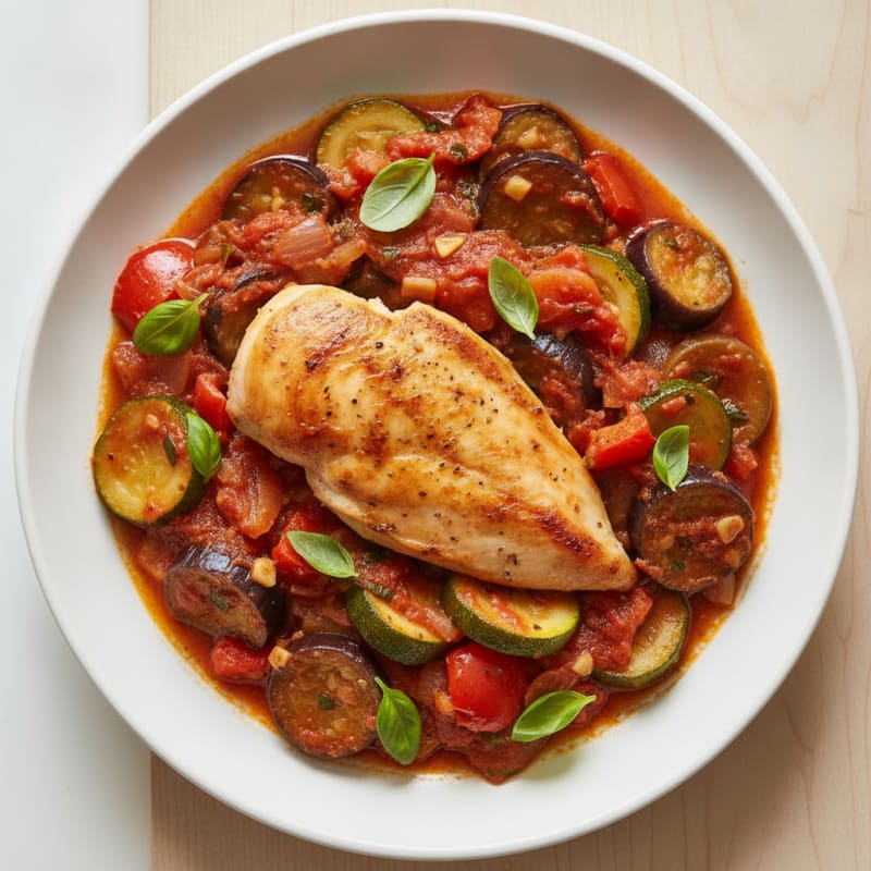 Roasted Vegetable Ratatouille with Herbs