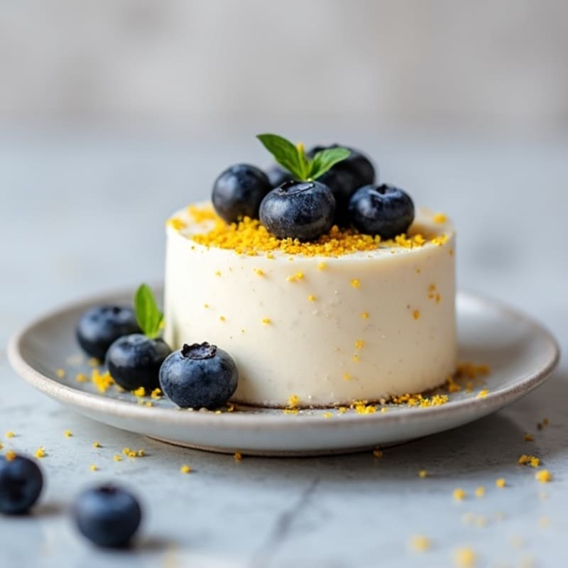 Tuna Protein Mousse with Blueberries
