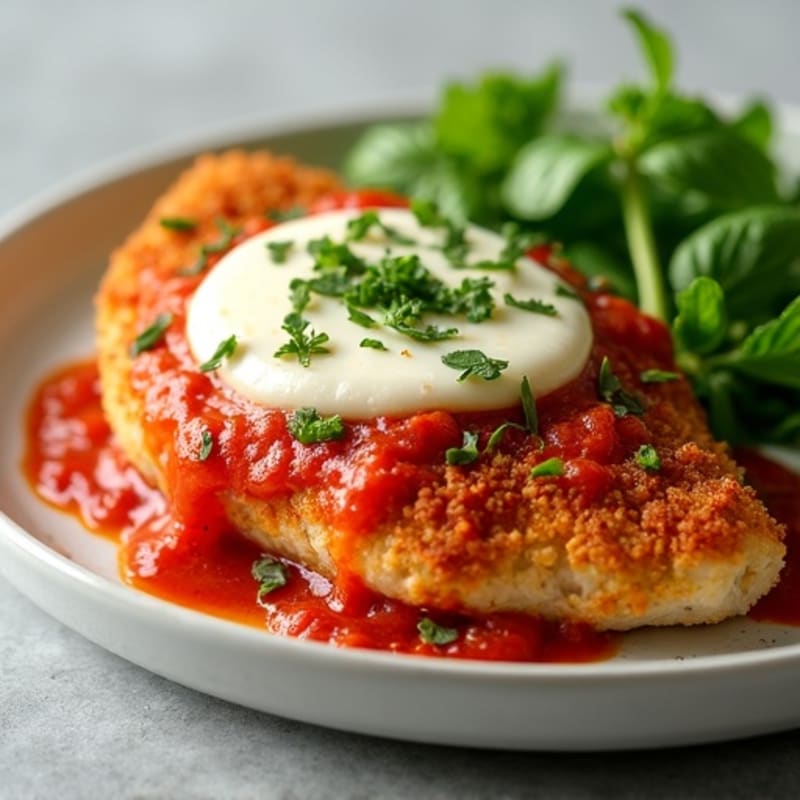 Crispy Baked Chicken Parmesan with Fresh Herbs
