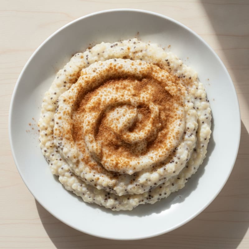Protein Quinoa Pudding with Vanilla and Cinnamon