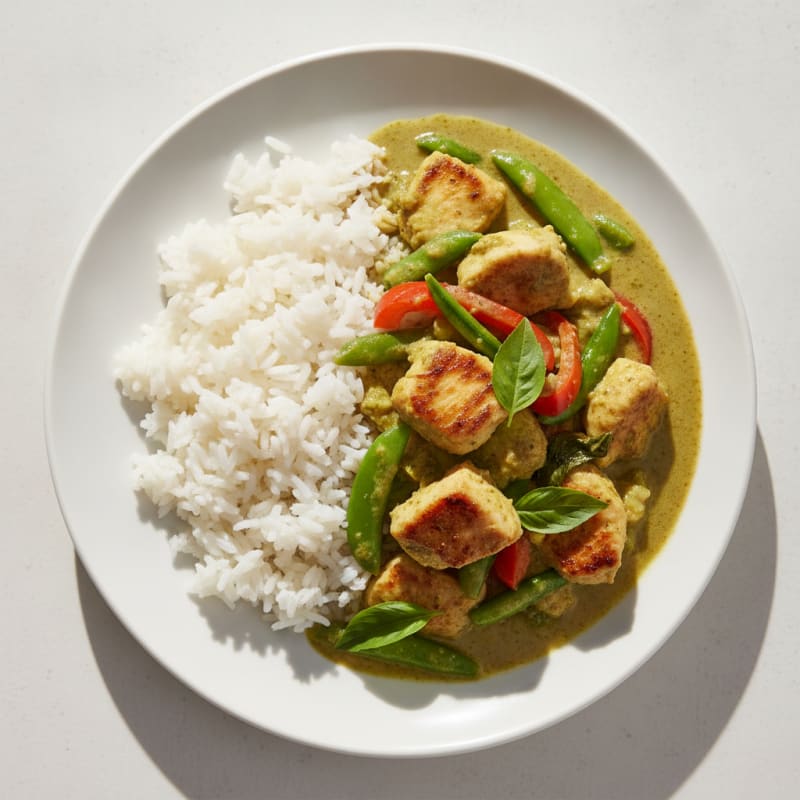 Thai Green Curry Chicken with Jasmine Rice