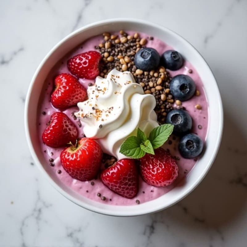 Creamy Greek Yogurt Protein Bowl with Mixed Berries