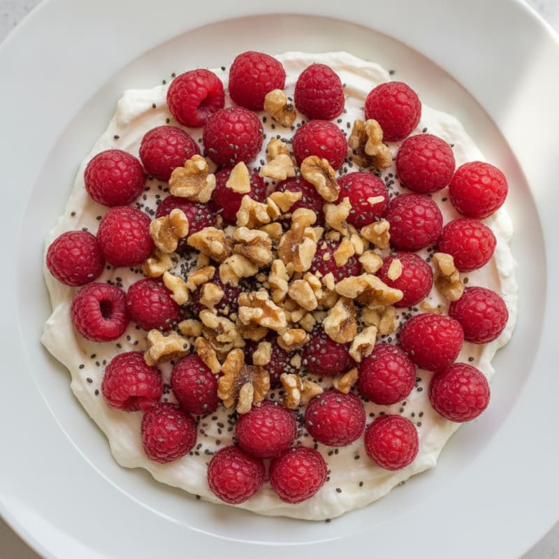 Silky Greek Yogurt Protein Mousse with Berries