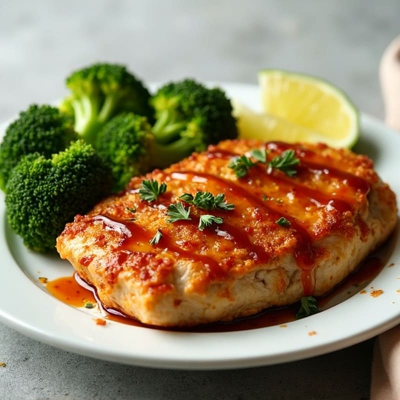 Crispy Teriyaki Chicken with Roasted Broccoli