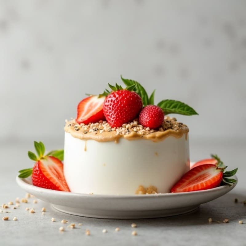 Silky Greek Yogurt Protein Pudding with Almond Butter