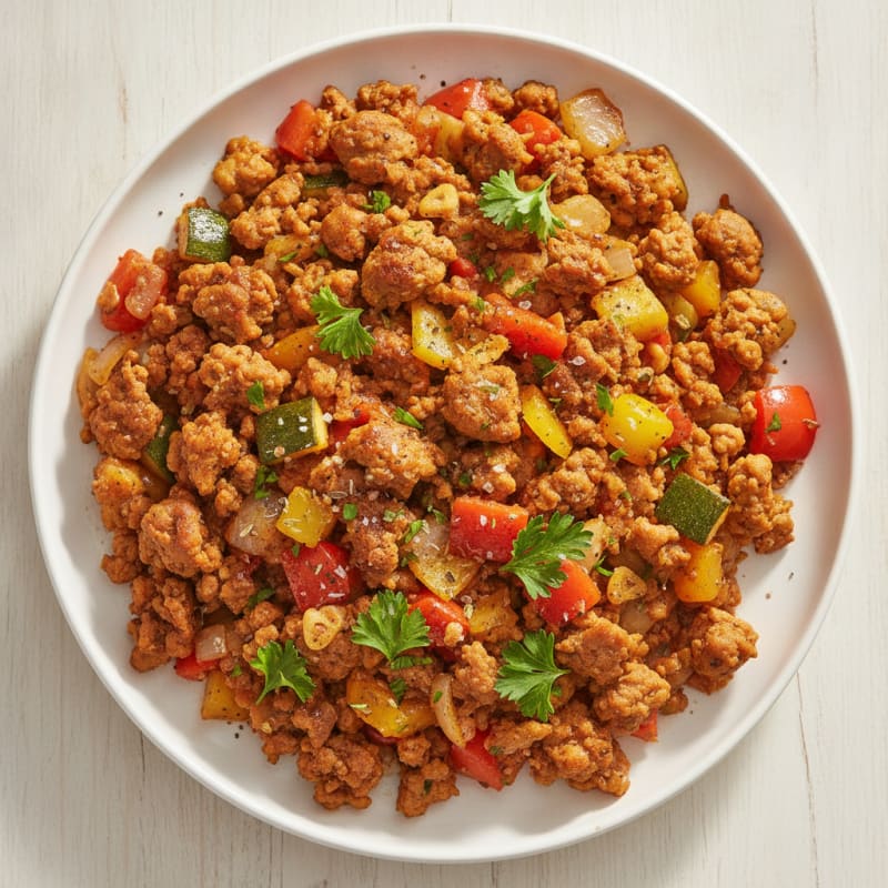 Savory Ground Turkey Skillet