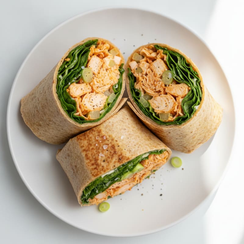 Buffalo Ranch Chicken Salad Wrap