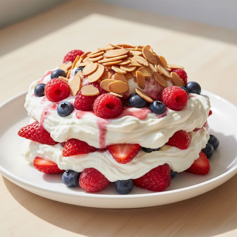 Greek Yogurt Protein Parfait with Mixed Berries