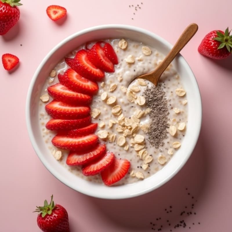Creamy Strawberry Overnight Oats