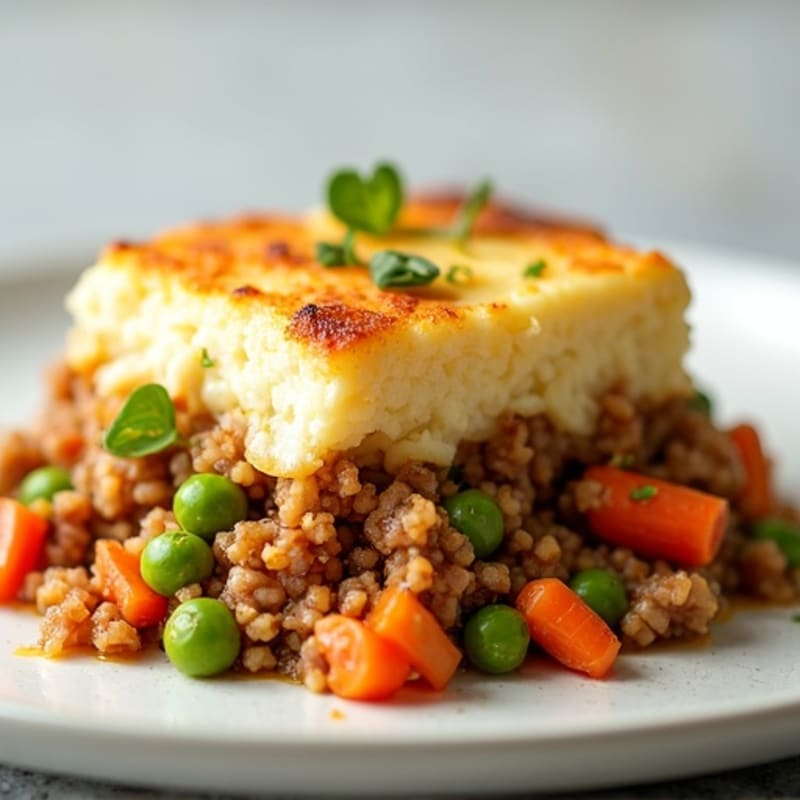 Cauliflower-Topped Turkey Shepherd's Pie