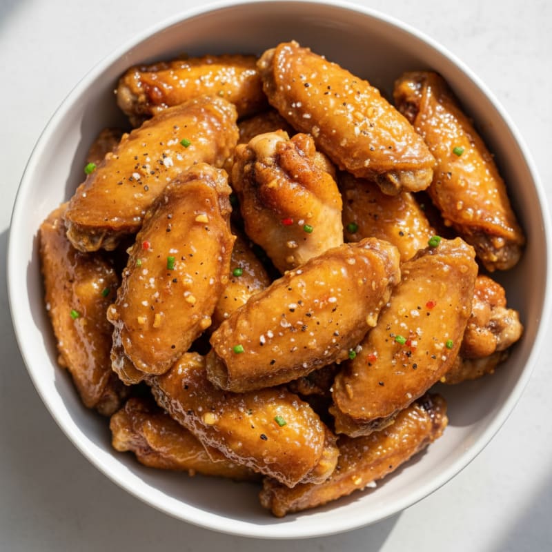 Crispy Honey-Glazed Chicken Wings