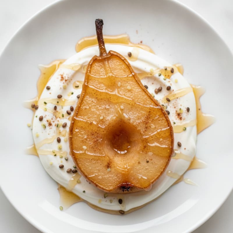 Baked Pear with Honey Glaze